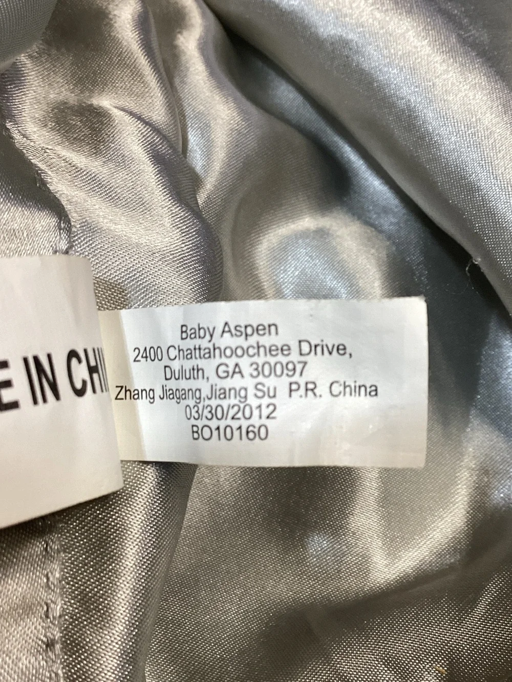 Baby Aspen plush elephant